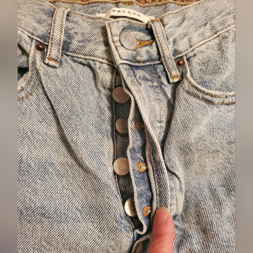 Pacsun Acid Wash Women Ultra High Rise Slim Jeans - Picture 3 of 8